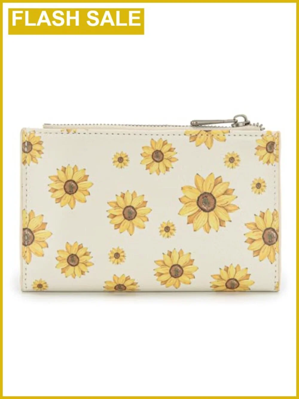 Tri-Fold RFID Blocking Vegan Leather Wallet with Zipper Pocket & ID Window